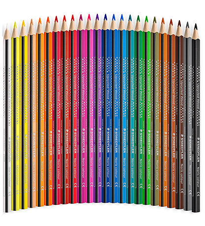 Staedtler Colouring Pencils - Noris Upcycled Wood - 24 pcs