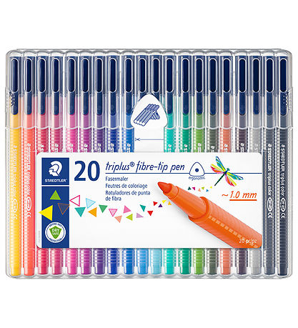 Staedtler Markers - 20 pcs - Triplus Fibre-tip Pen - 1.0 mm