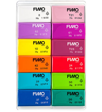 Staedtler FIMO Leklera - Soft - 12x25 g - Briljant