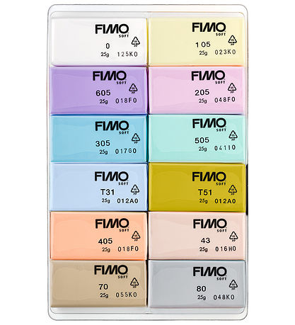 Staedtler FIMO Leir - Soft - 12x25 g - Pastel