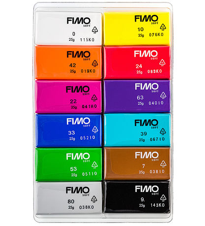 Staedtler FIMO Knete - Soft - 12x25 g - Basic