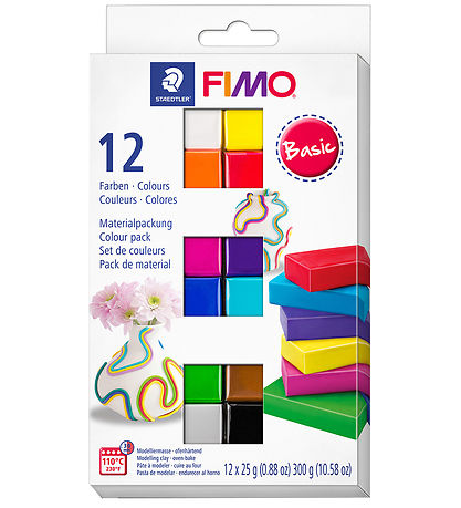 Staedtler FIMO Leklera - Soft - 12x25 g - Basic