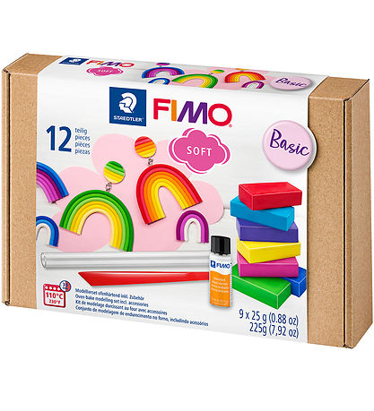 Staedtler FIMO Leir M. Verkfæri - Soft - 12 Partar - 9x25 g