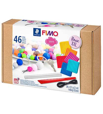 Staedtler FIMO Leir M. Verkfæri - Soft - 46 Partar - 26x57g