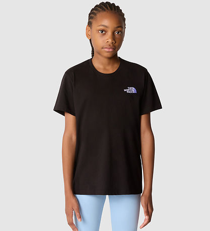 The North Face T-Shirt - Entspannte Grafik - Black/Optic Violet