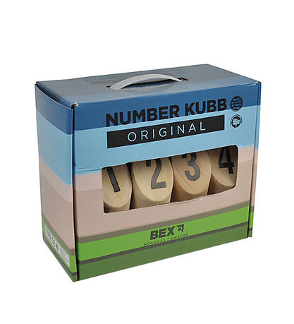 Bex Sport Trädgårdsspel - Trä - Number Kubb