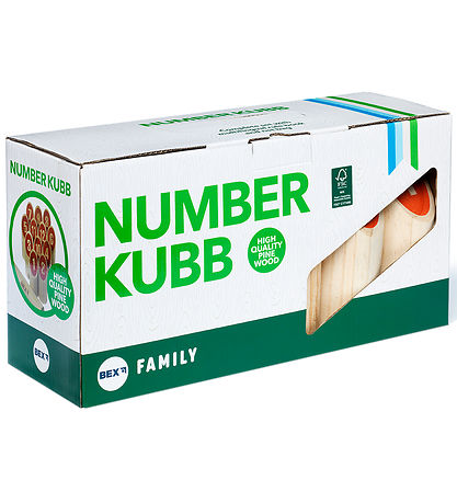 Bex Sport Trädgårdsspel - Trä - Number Kubb Family