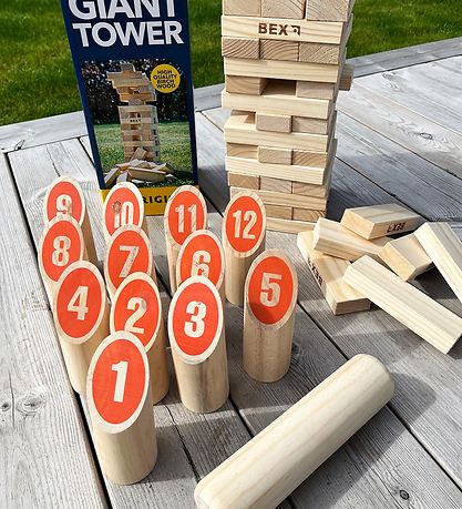 Bex Sport Trädgårdsspel - Trä - Number Kubb Family