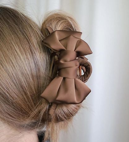 By Str Hair clip - Leah - 11x5 cm - Brown