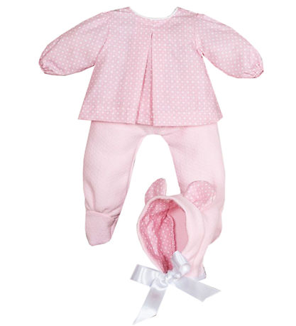 Asi Dockkläder - 43 cm - Maria - Rosa/Vit