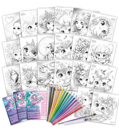 Nebulous Stars Activity Book w. Watercolor pencils - Watercolori