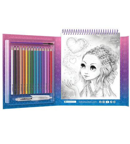 Nebulous Stars Activity Book w. Watercolor pencils - Watercolori