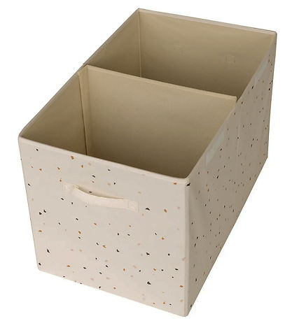3 Sprouts Storage Box w. Lid - 63x38x39 cm - Terrazzo/Cream