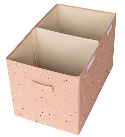 3 Sprouts Storage Box w. Lid - 63x38x39 cm - Terrazzo/Clay