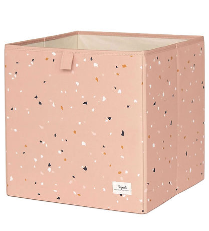 3 Sprouts Geymslukassi - 33x33x33 cm - Terrazzo/Clay