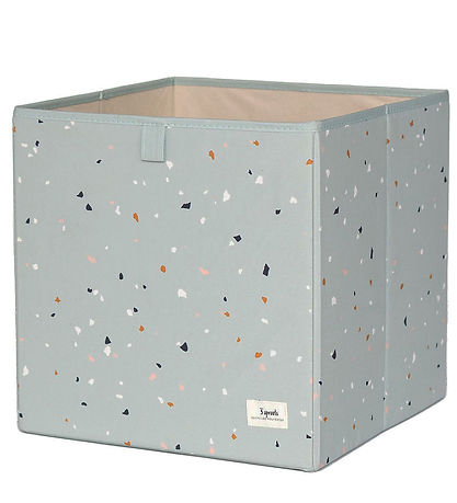 3 Sprouts Storage Box - 33x33x33 cm - Terrazzo/Green