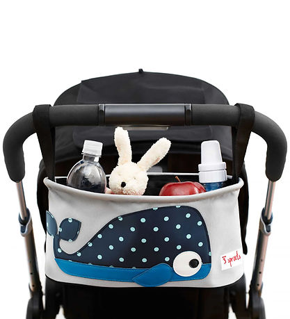 3 Sprouts Pram Organiser - 32x15x13 cm - Whale