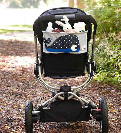 3 Sprouts Pram Organiser - 32x15x13 cm - Whale