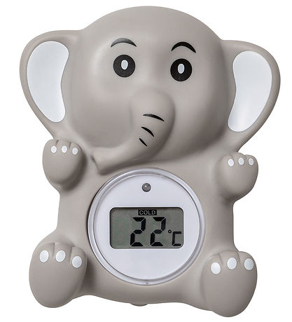 Oopsy Bath Thermometer - Elephant - Digital - Gray