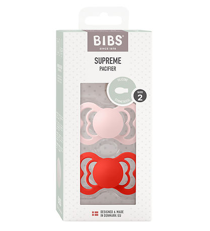 BIBS Supreme+ Dummies - Size 2 - 2-Pack - Symmetrical - Blossom/