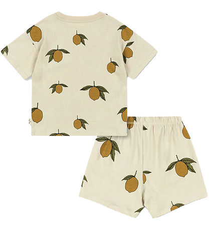 Konges Sljd Set - T-shirt/Shorts - Flax - Mon Grande Lemon