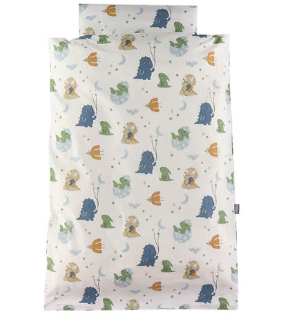 Nrgaard Madsens Bedding - Baby - Blue/Green w. Large Dinosaur