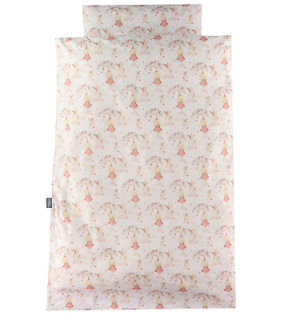 Nørgaard Madsens Sängkläder - Vuxen - Beige m. Prinsessor, regnb