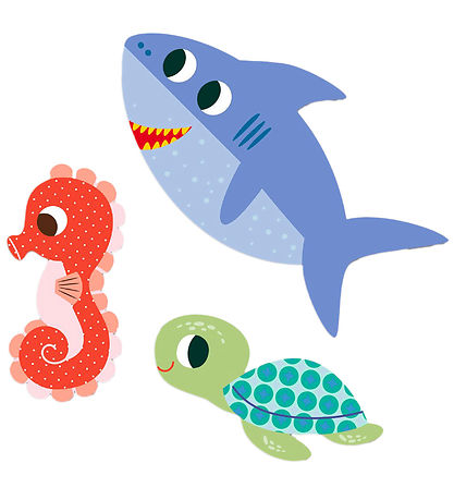 Djeco Stickers - 62 pcs - Sea animals