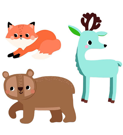 Djeco Stickers - 62 pcs - Forest Animal