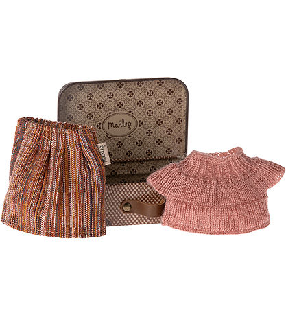 Maileg Cardboard Suitcase - Grandma Mouse Cardboard Suitcase w. 