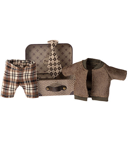 Maileg Koffer - Grootvader Muis Koffer m. Kleren