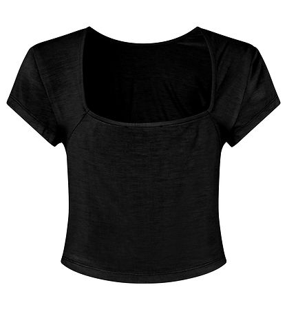 Rosemunde Stuttermabolur - Viscose - Svart