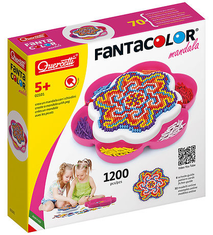 Quercetti Pinmozaek - FantaColor - Mandala - 1200 Onderdelen -