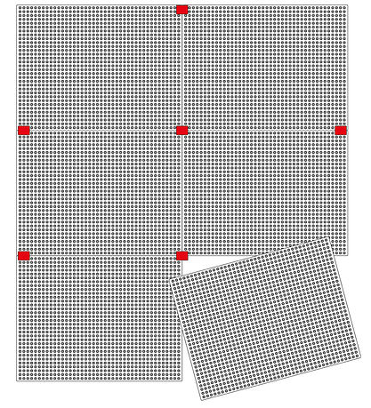 Quercetti Plates For Stift mosaic - 10 pcs w. Connecting pieces