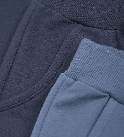 Minymo Sweatpants - 2-Pack - China Blue