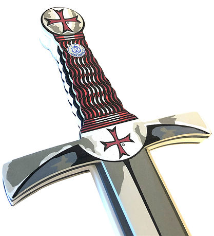 Liontouch Costume - Knight Sword - Gray w. Maltese Cross