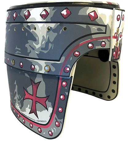 Liontouch Costumes - Casque de chevalier - Gris av. Croix de Mal