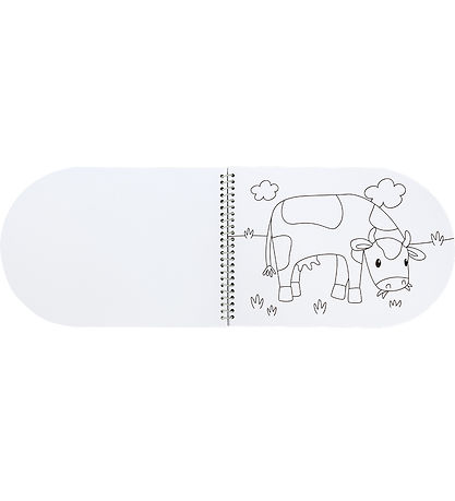 Little Dutch Colouring Book w. Watercolour/Brush - Little Farm