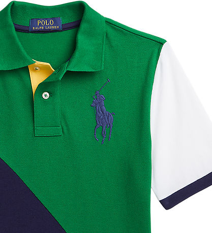 Polo Ralph Lauren Polo - Atletisk Green m. Marinbl/Vit