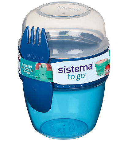 Sistema Brotdose m. Besteck - Snack Capsule - 515 ml - Blau