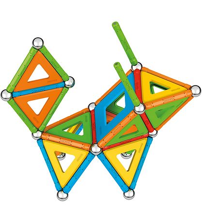 Ensemble d'aimants Geomag - Supercolor Panels Recyclé - 78 Parti