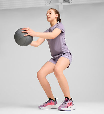 Puma Stuttermabolur - Passa Tee - Pale Plum