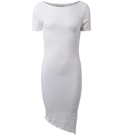 Hound Kleid - Asymmetrisch - Weiß m. Struktur