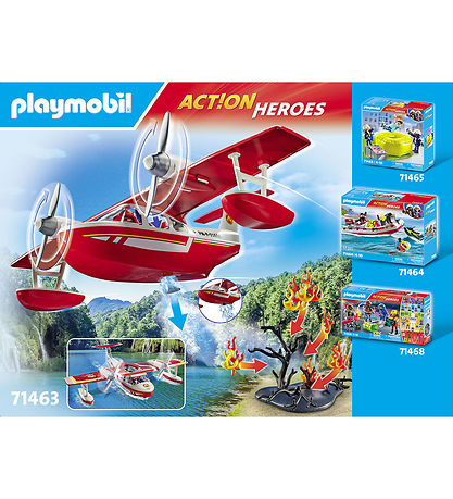 Playmobil Action Hros - Lutte contre les incendies Sea Avion -