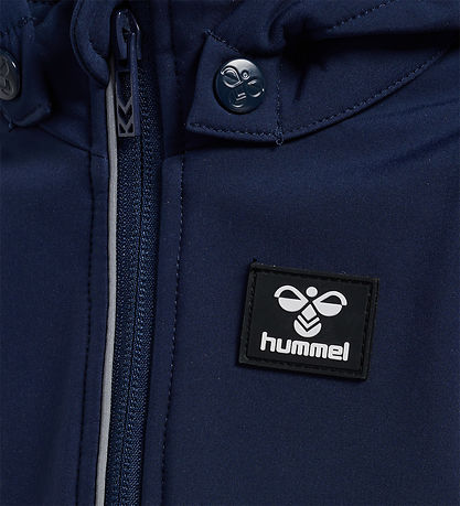 Hummel Softshell Jacket w. Fleece - hmlMars - Black Iris