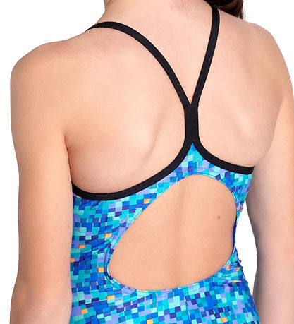 Arena Badedrakt - Bassengfliser - Black/Blue