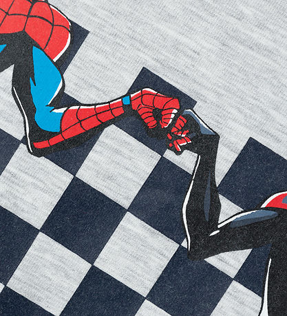 Name It Stuttermabolur - NmmMaclin Spider-Man - Light Grey Melan
