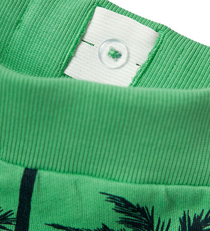 Name It Sweat Shorts - NmmJusper - Green Spruce w. Palms