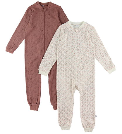 Pippi Baby Strampler - Schlafanzug - 2er-Pack - Burlwood
