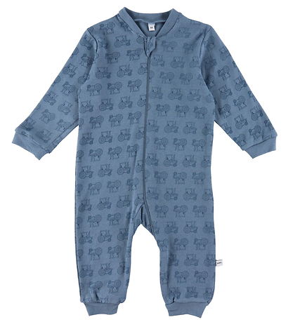 Pippi Baby Strampler - Schlafanzug - 2er-Pack - Blue Mirage